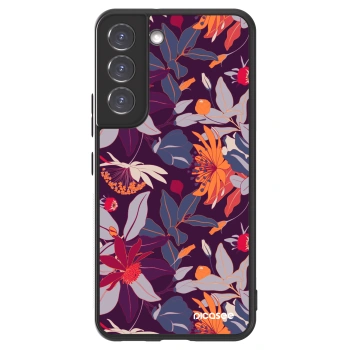 Hülle für Samsung Galaxy S22 5G - Purple Leaf