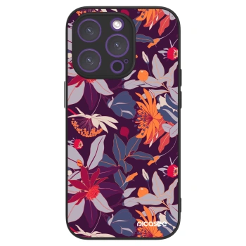 Picasee ULTIMATE CASE für Apple iPhone 14 Pro - Purple Leaf