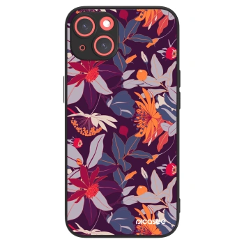 Picasee ULTIMATE CASE MagSafe für Apple iPhone 13 - Purple Leaf