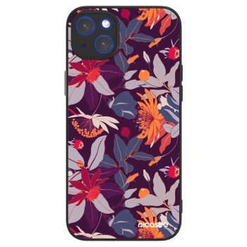 Picasee ULTIMATE CASE MagSafe für Apple iPhone 14 Plus - Purple Leaf