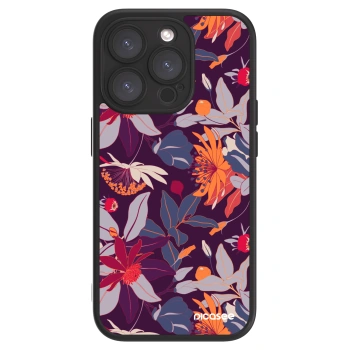 Picasee ULTIMATE CASE für Apple iPhone 15 Pro - Purple Leaf