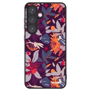 Picasee ULTIMATE CASE PowerShare für Samsung Galaxy S24+ S926B 5G - Purple Leaf