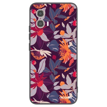 Hülle für Motorola Moto G53 5G - Purple Leaf