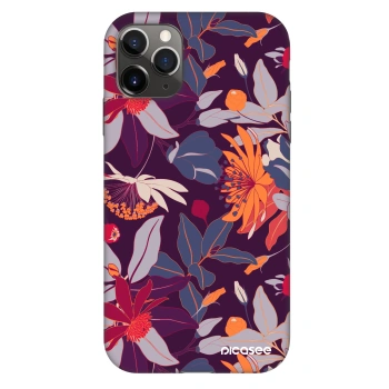 Hülle für Apple iPhone 11 Pro - Purple Leaf