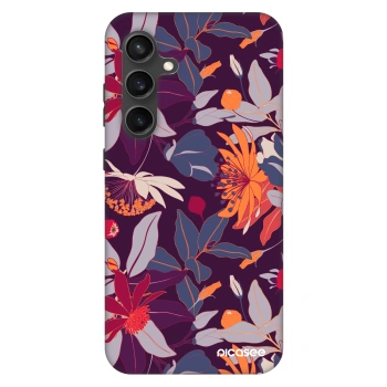 Hülle für Samsung Galaxy S24 FE S721B - Purple Leaf
