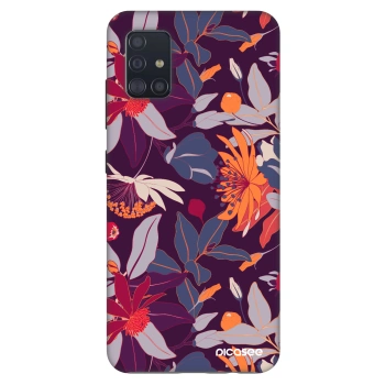 Hülle für Samsung Galaxy A51 A515F - Purple Leaf