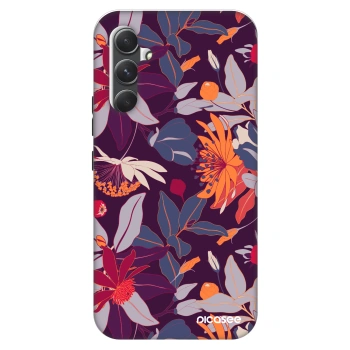 Hülle für Samsung Galaxy A34 5G A346B - Purple Leaf