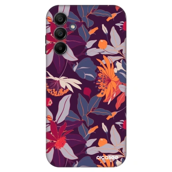 Hülle für Samsung Galaxy A15 A156B 5G - Purple Leaf