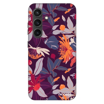Hülle für Samsung Galaxy S24 S921B 5G - Purple Leaf