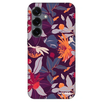 Hülle für Samsung Galaxy S25 5G - Purple Leaf