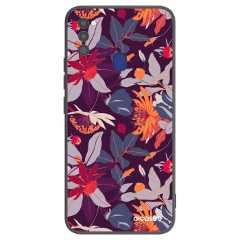 Hülle für Samsung Galaxy M21 M215F - Purple Leaf