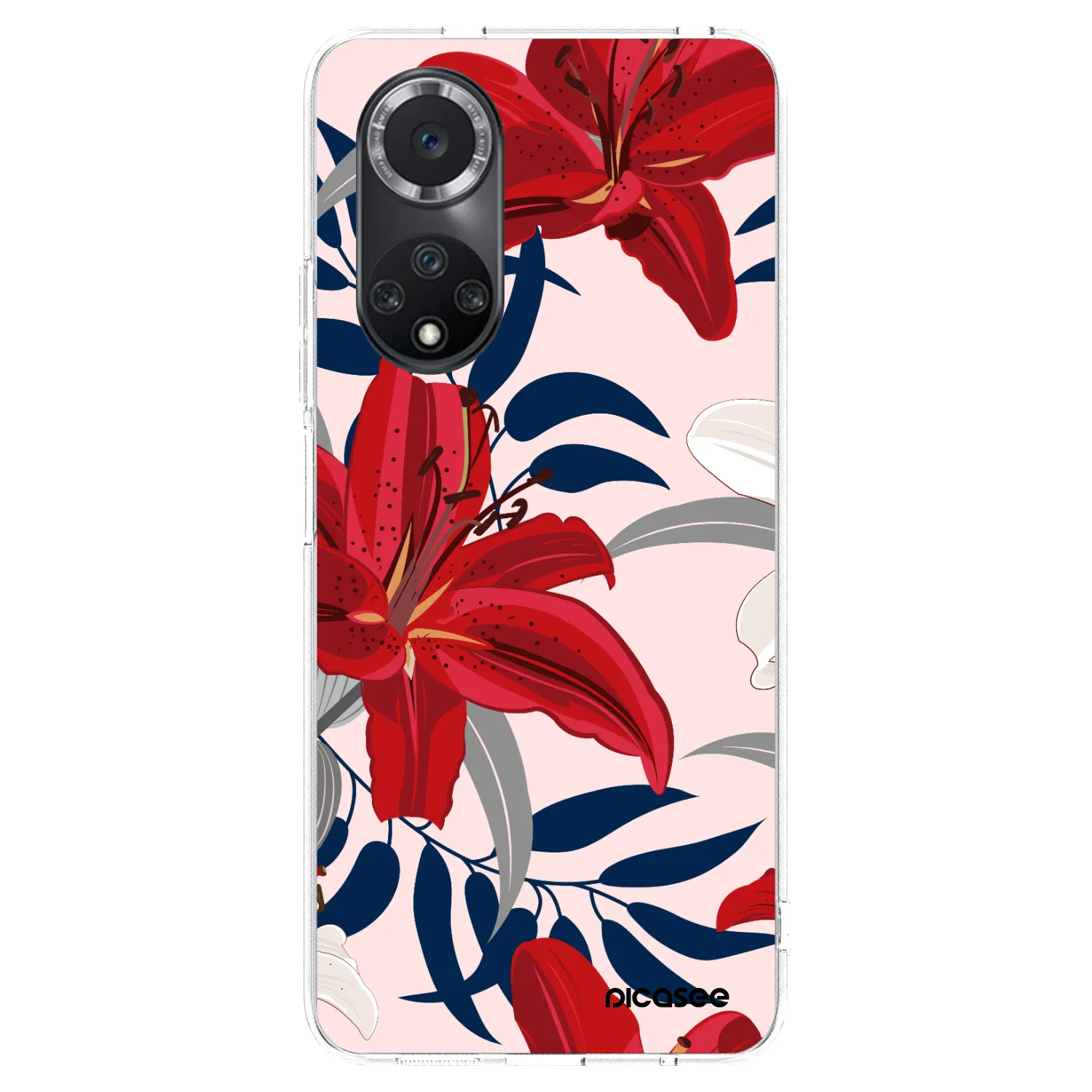 Picasee Huawei Nova 9 SE Hülle - Transparentes Silikon - Red Lily