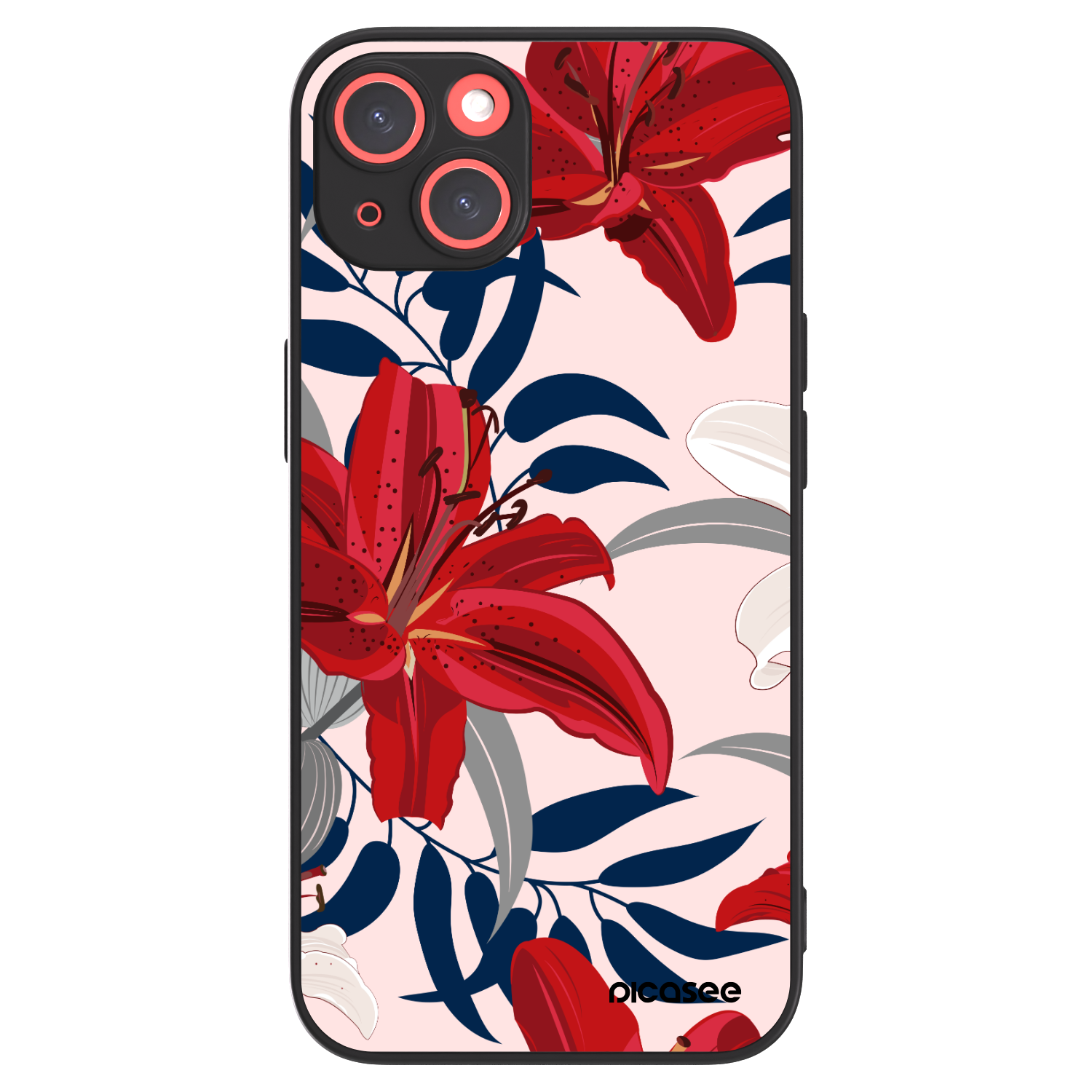 Picasee ULTIMATE CASE MagSafe für Apple iPhone 13 - Red Lily