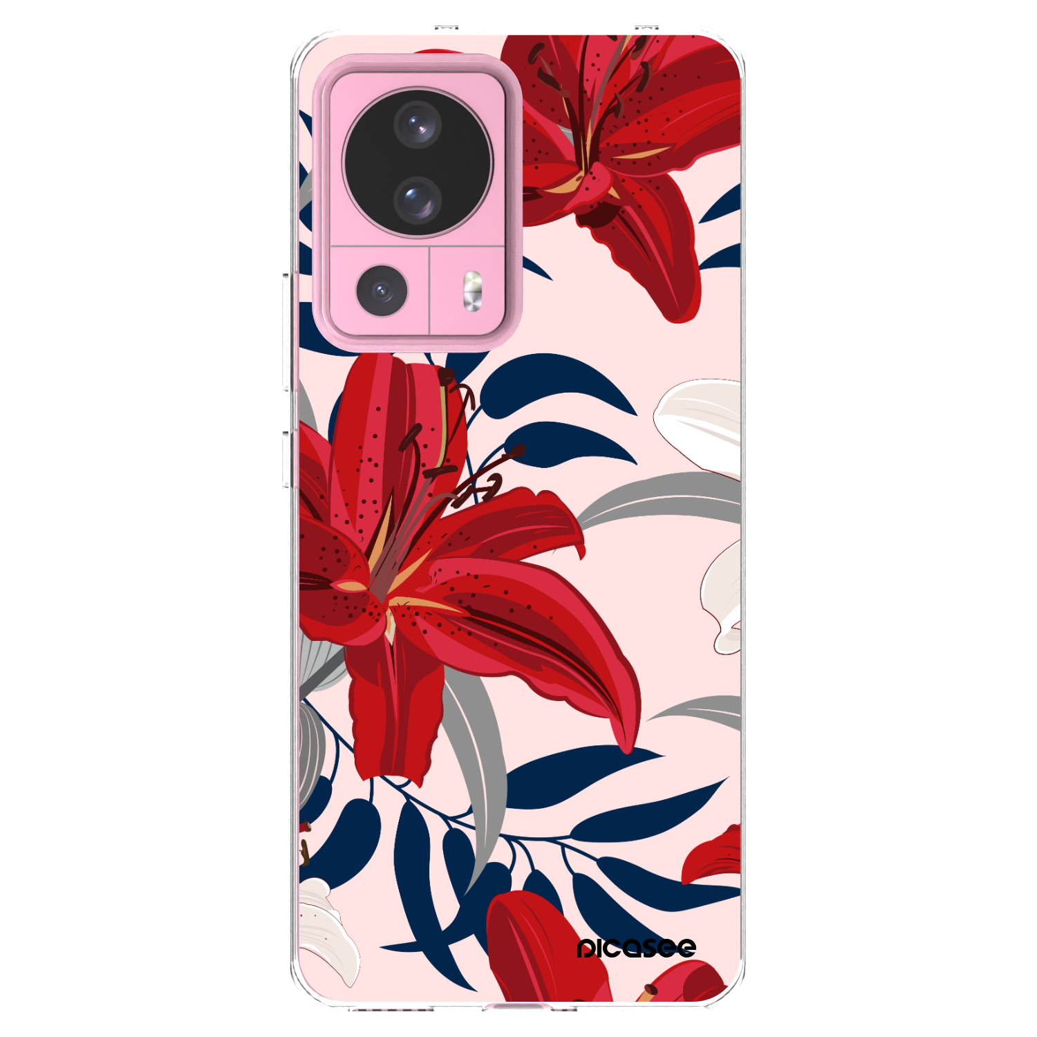 Picasee Xiaomi 13 Lite Hülle - Transparentes Silikon - Red Lily