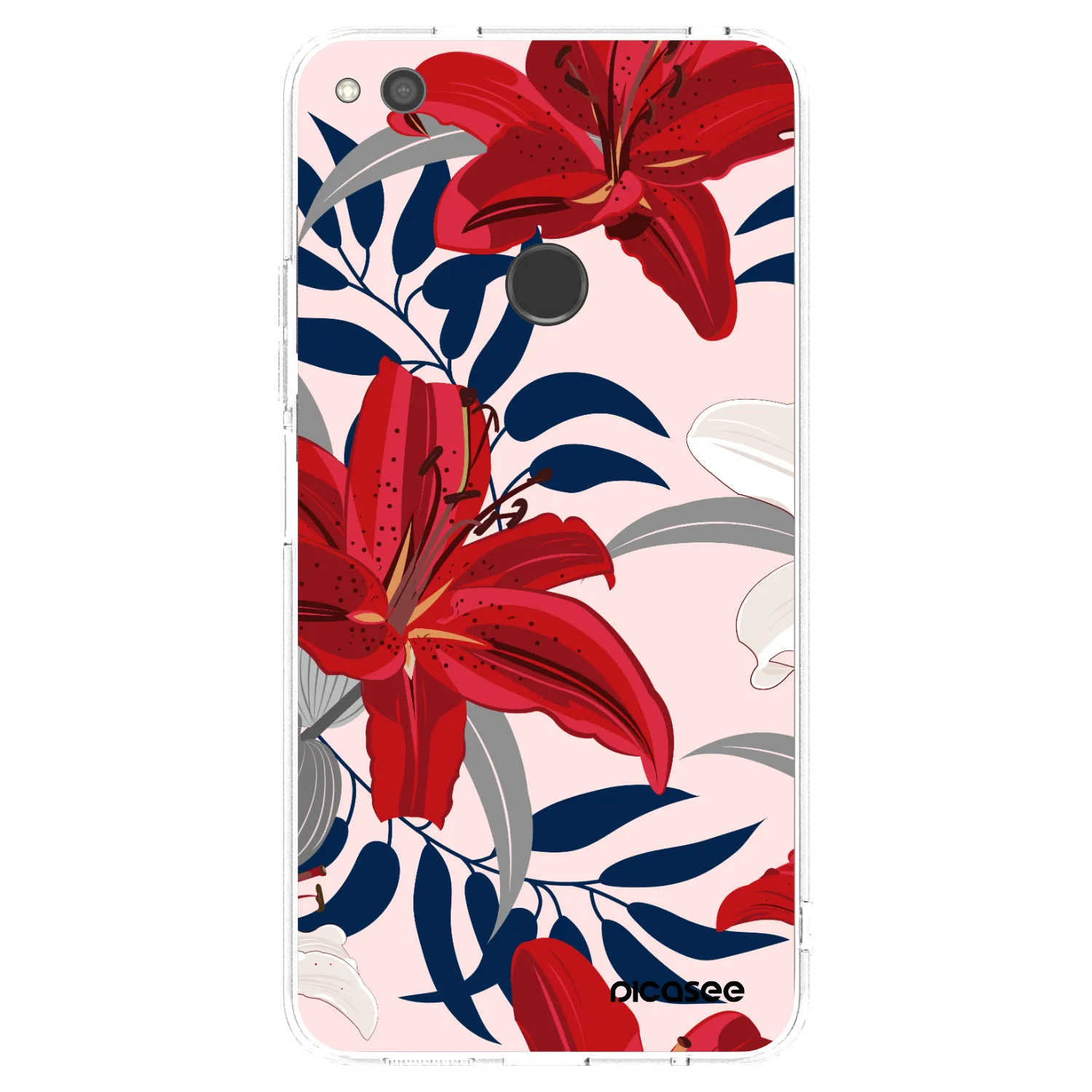 Picasee Huawei P9 Lite 2017 Hülle - Transparentes Silikon - Red Lily