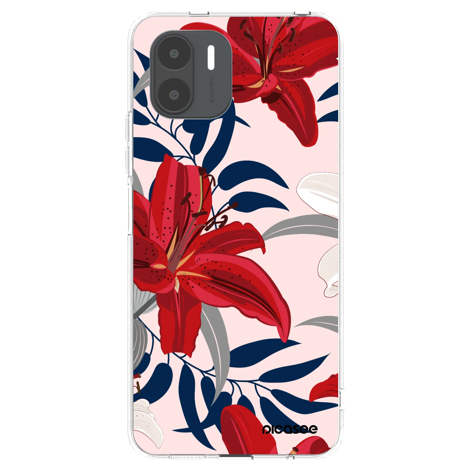 Picasee Xiaomi Redmi A2 Hülle - Transparentes Silikon - Red Lily