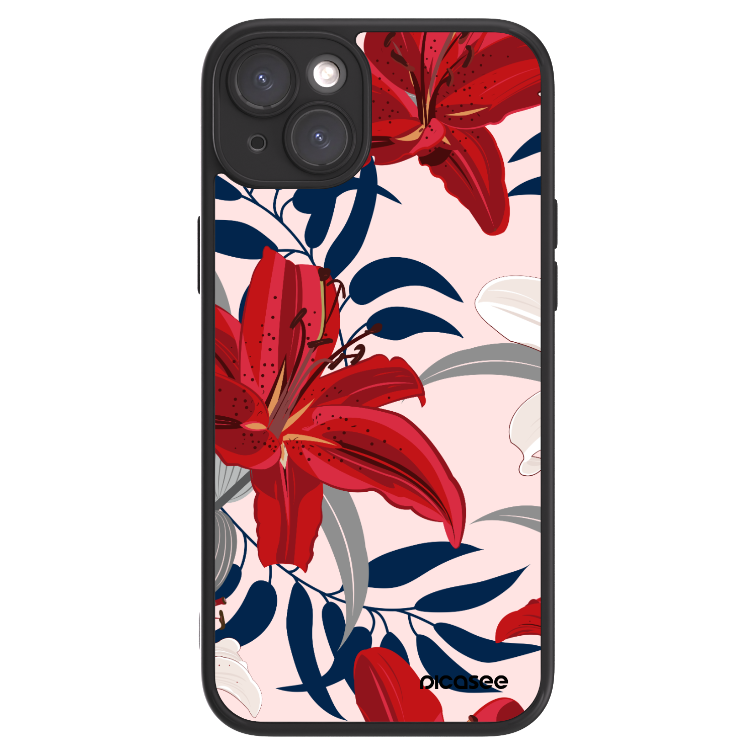 Picasee ULTIMATE CASE MagSafe für Apple iPhone 15 Plus - Red Lily