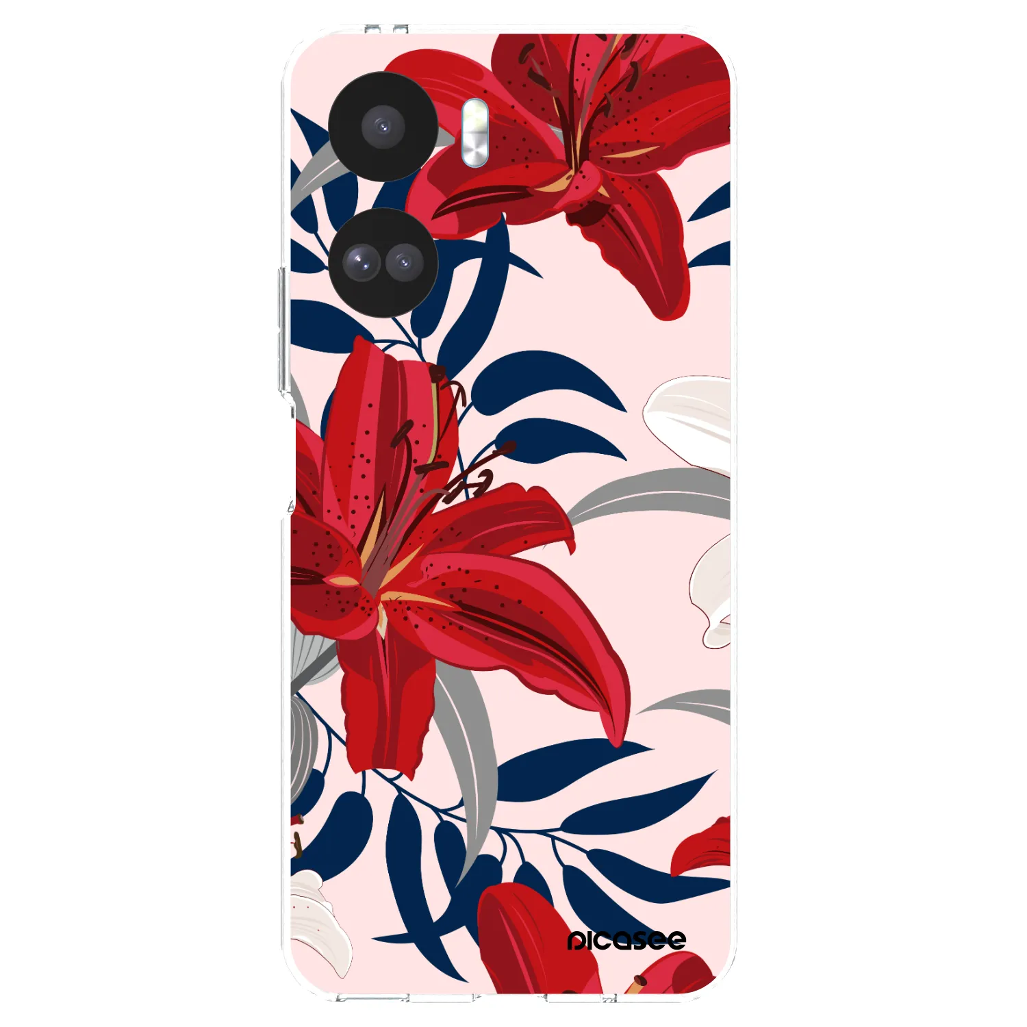 Picasee Honor 90 Lite 5G Hülle - Transparentes Silikon - Red Lily