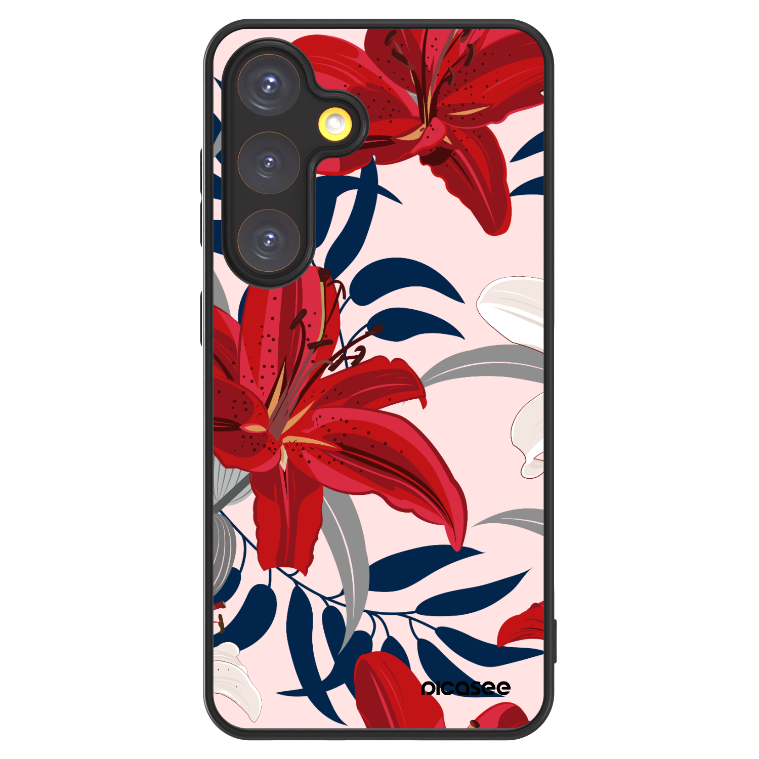 Picasee ULTIMATE CASE PowerShare für Samsung Galaxy S24 S921B 5G - Red Lily