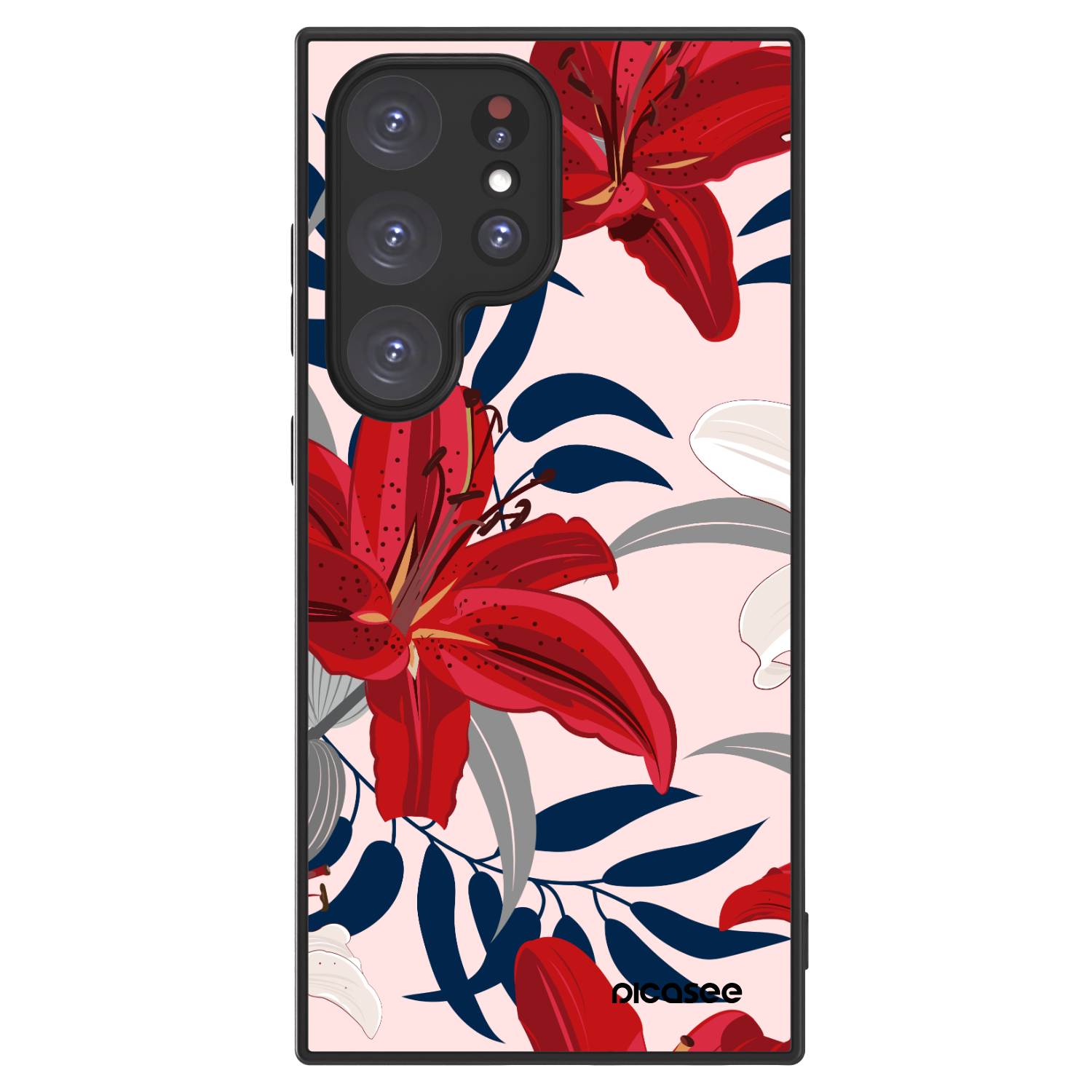 Picasee ULTIMATE CASE PowerShare für Samsung Galaxy S24 Ultra S928B 5G - Red Lily