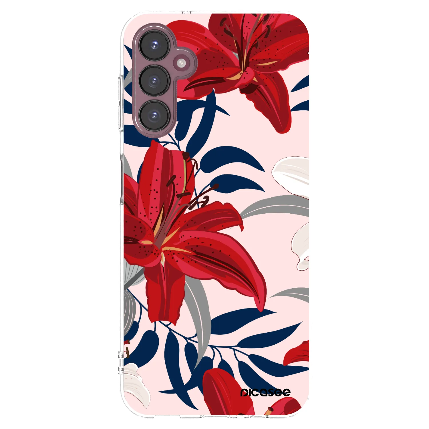 Picasee Samsung Galaxy A05s A057G Hülle - Transparentes Silikon - Red Lily