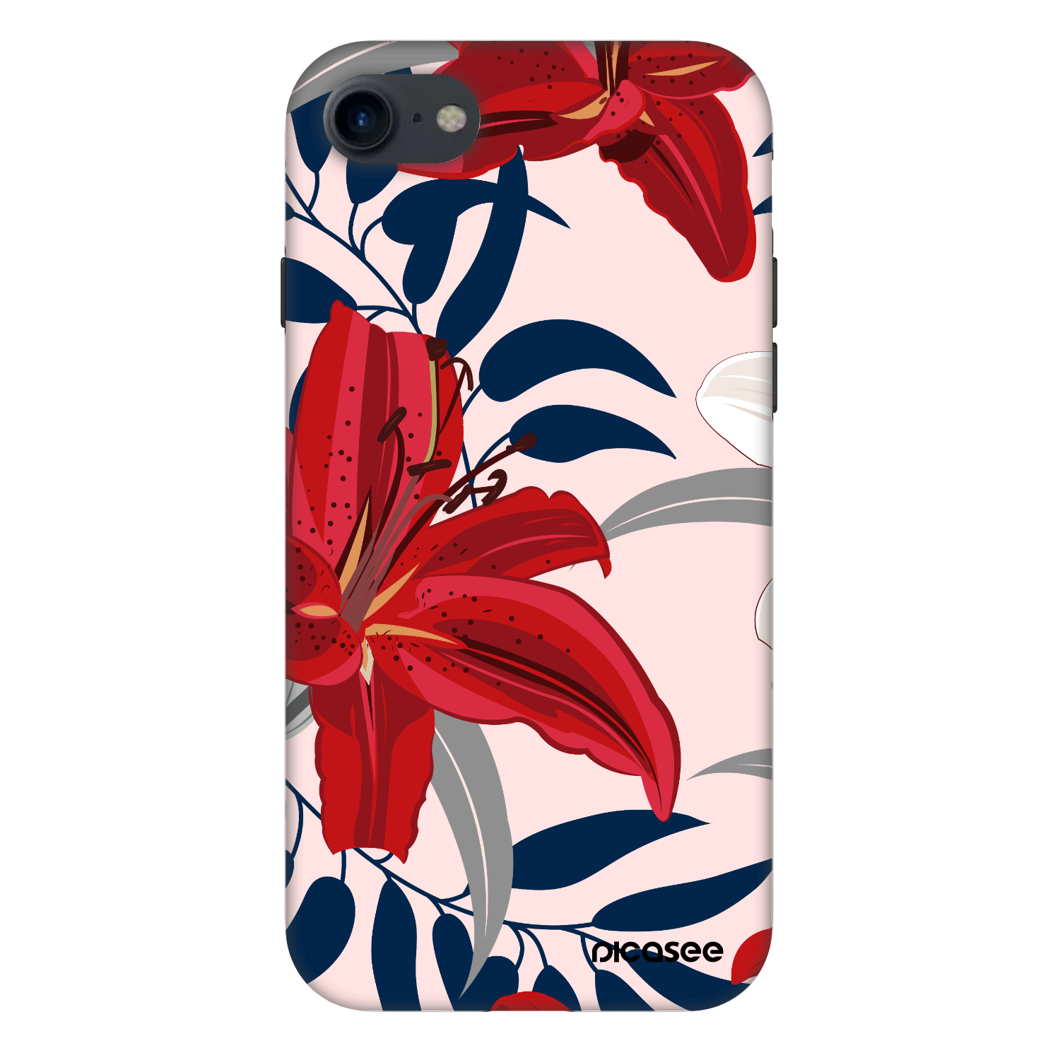 Picasee Fashion Case für Apple iPhone SE 2022 - Red Lily