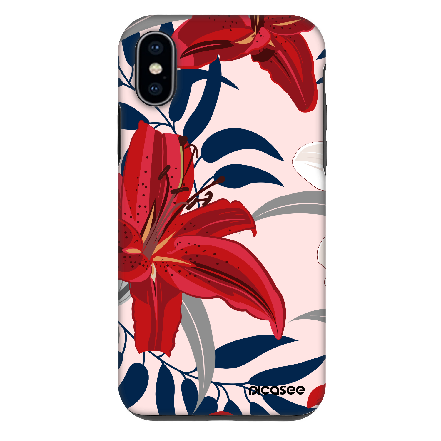 Picasee Fashion Case für Apple iPhone X/XS - Red Lily