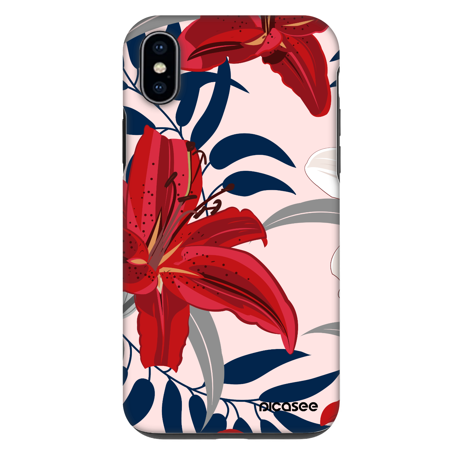 Picasee Fashion Case für Apple iPhone XS Max - Red Lily