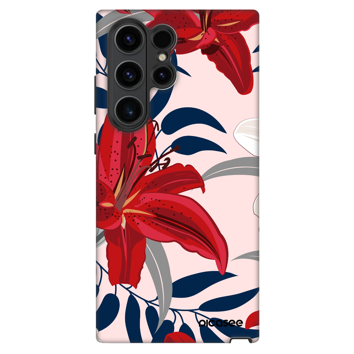 Picasee Fashion Case für Samsung Galaxy S23 Ultra 5G - Red Lily