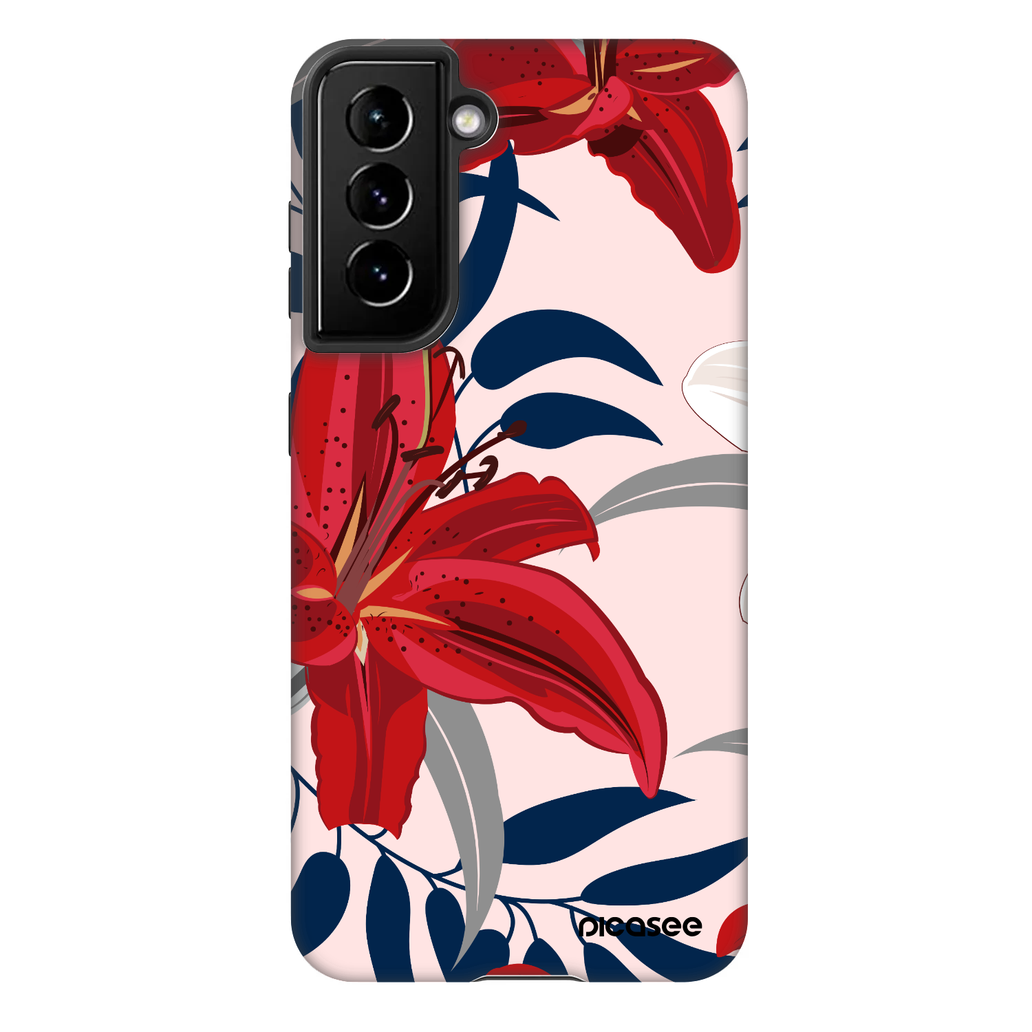 Picasee Fashion Case für Samsung Galaxy S22 5G - Red Lily