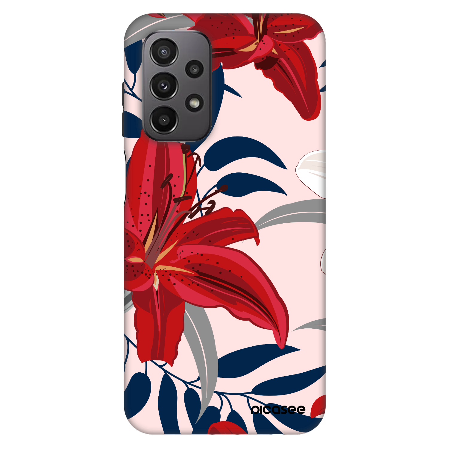 Picasee Fashion Case für Samsung Galaxy A23 A235F 4G - Red Lily
