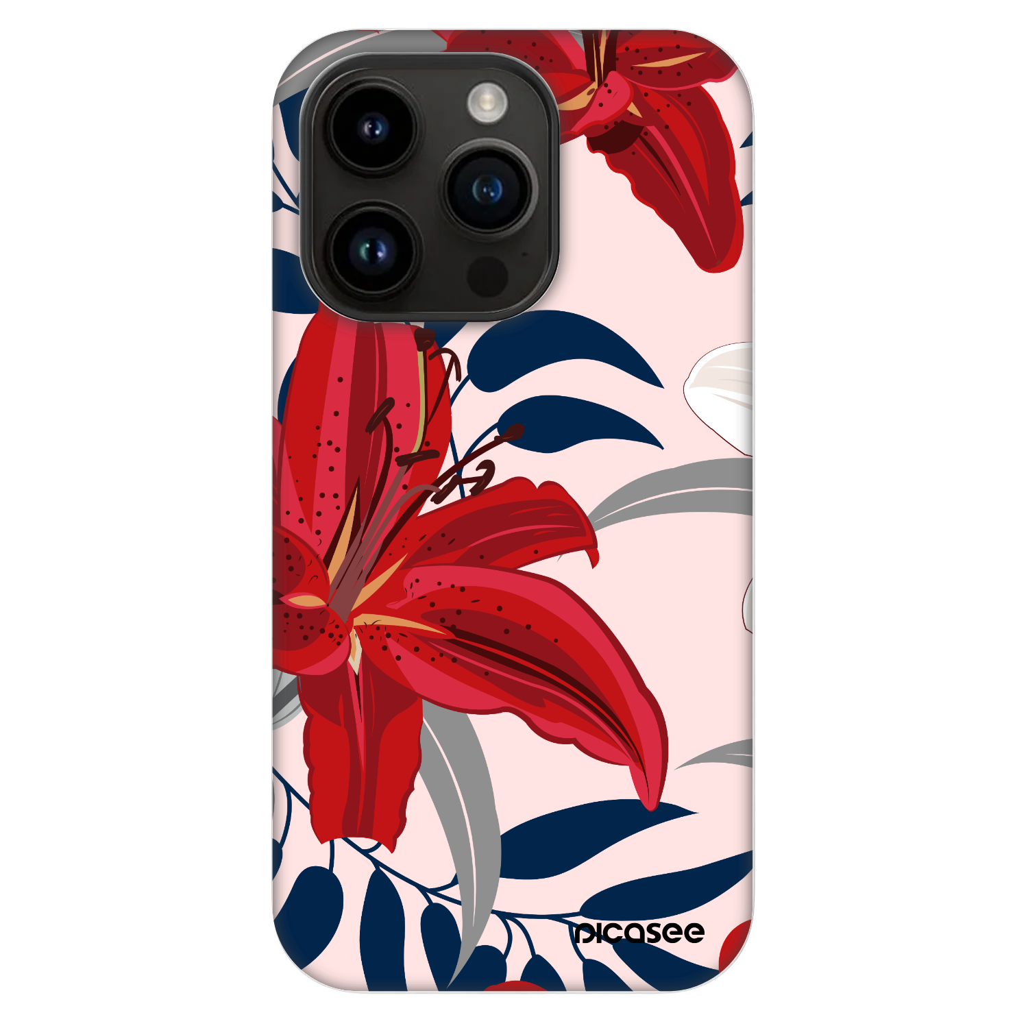 Picasee Fashion Case MagSafe für Apple iPhone 14 Pro - Red Lily