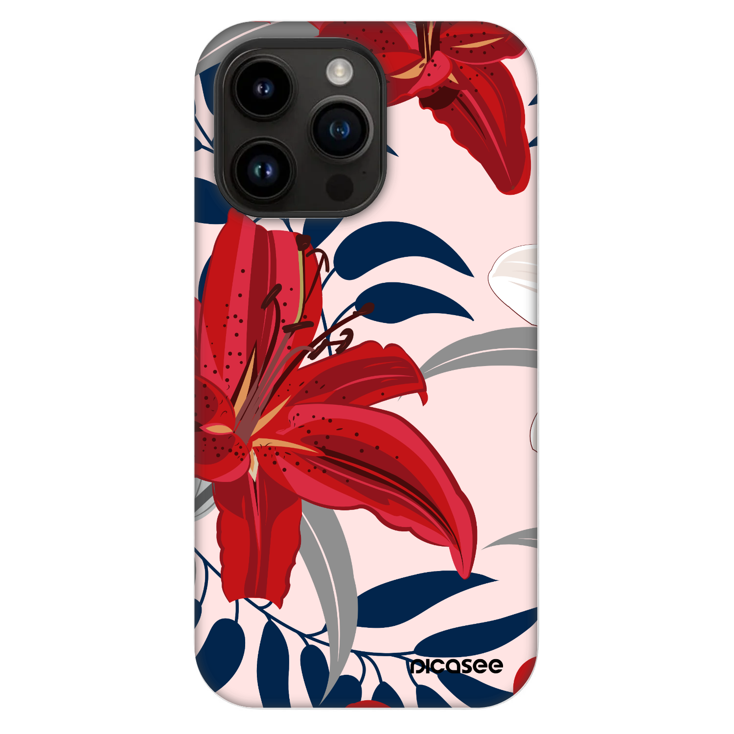 Picasee Fashion Case MagSafe für Apple iPhone 14 Pro Max - Red Lily