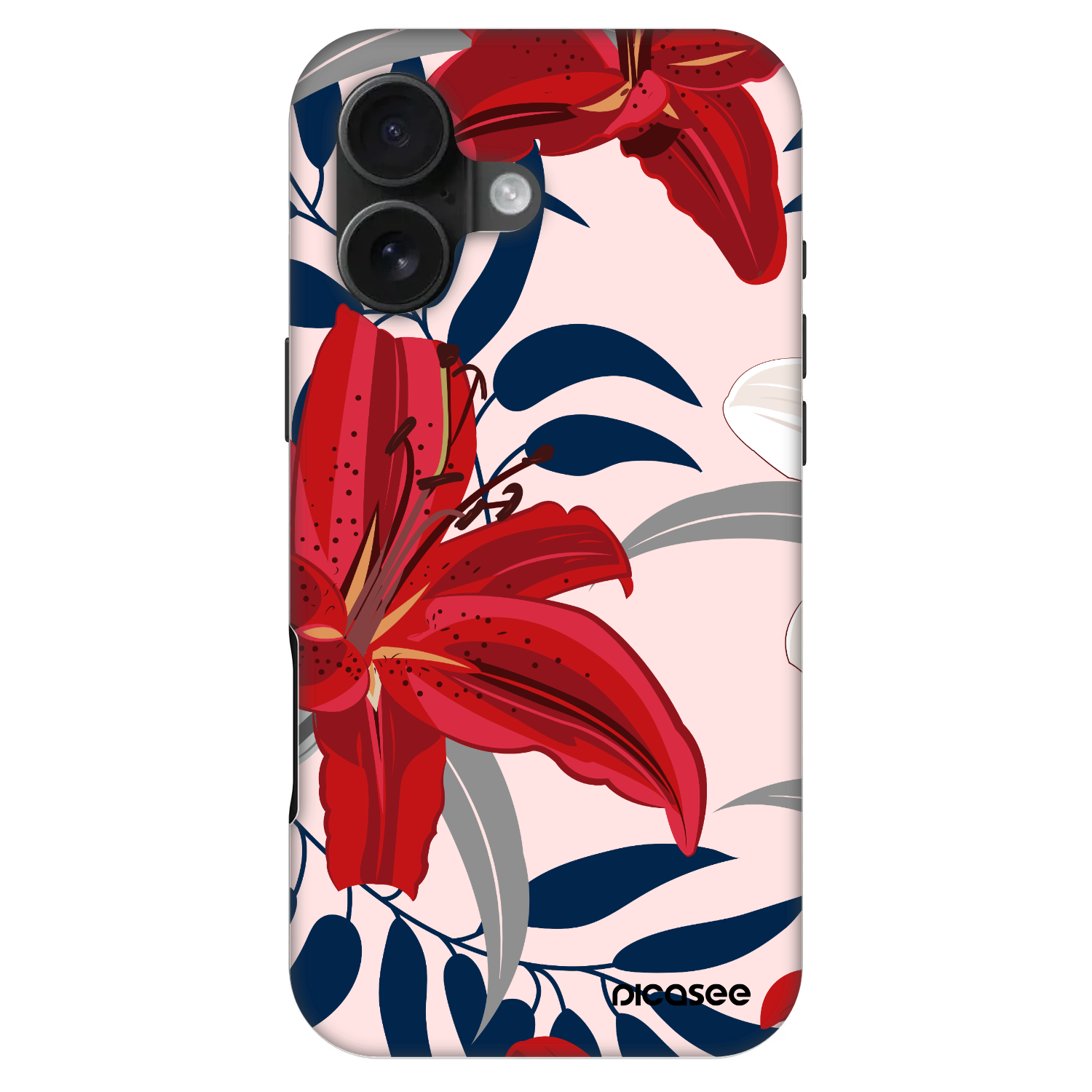 Picasee Fashion Case MagSafe für Apple iPhone 16 - Red Lily