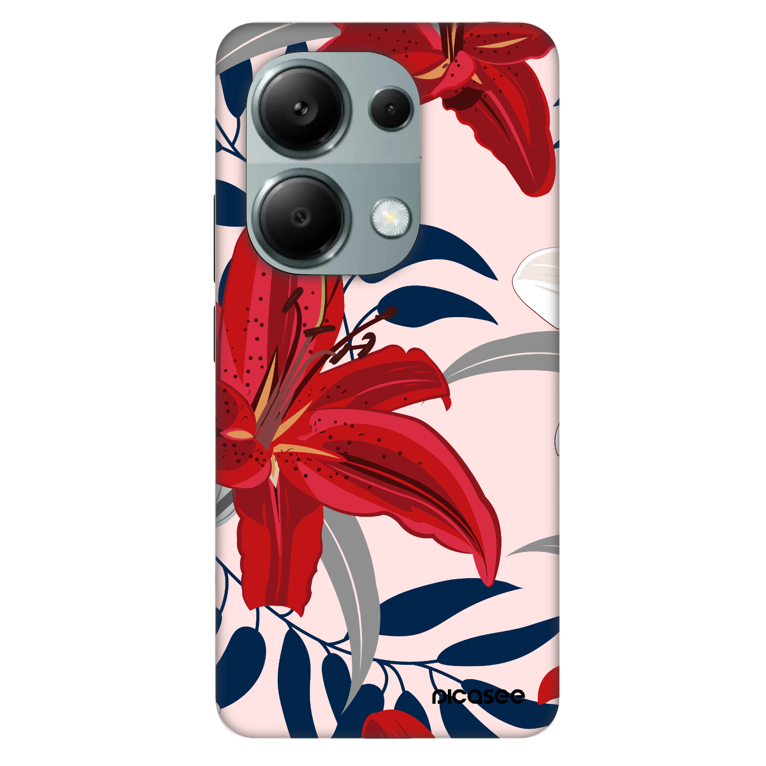 Picasee Fashion Case für Xiaomi Redmi Note 13 Pro 4G - Red Lily
