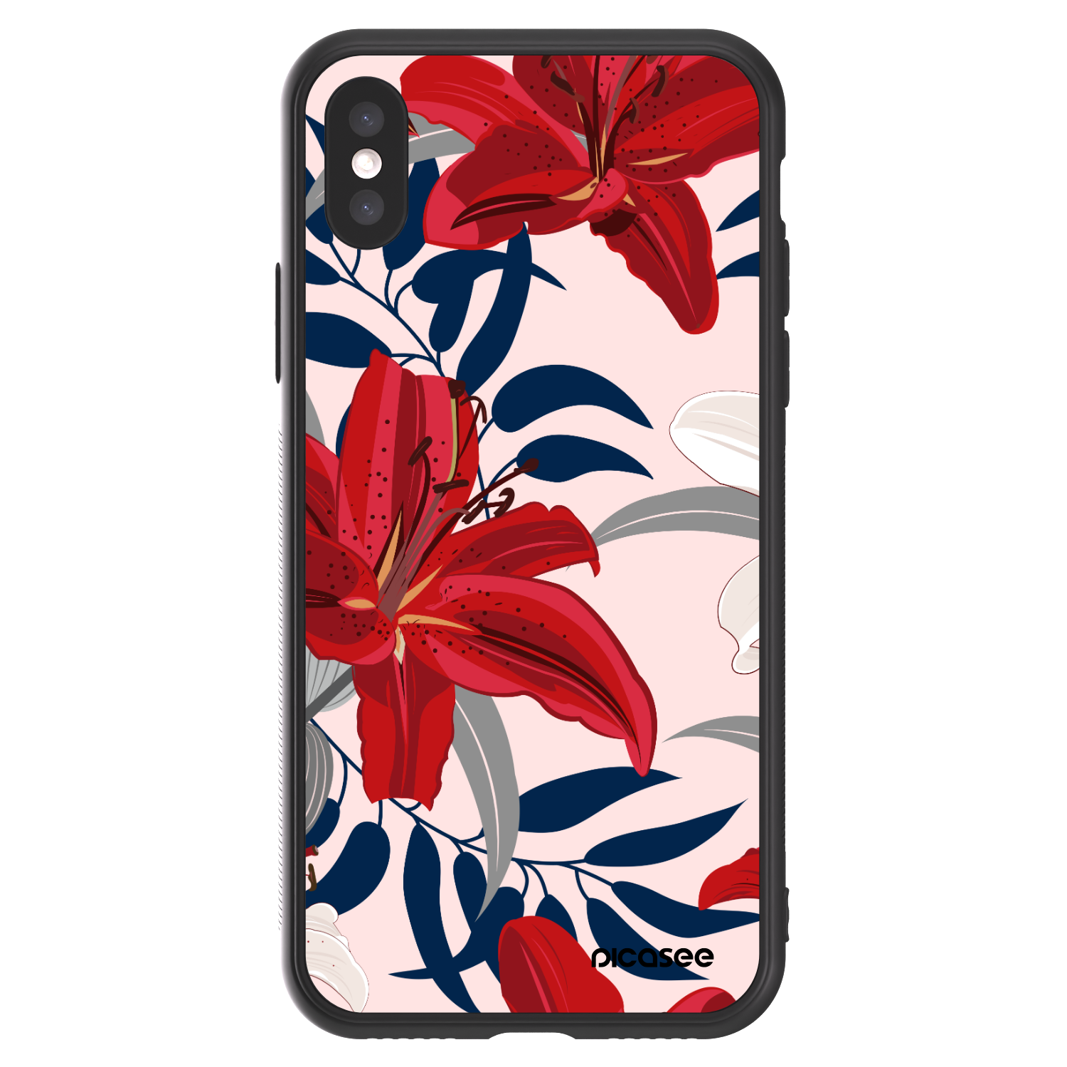 Picasee ULTIMATE CASE für Apple iPhone X/XS - Red Lily