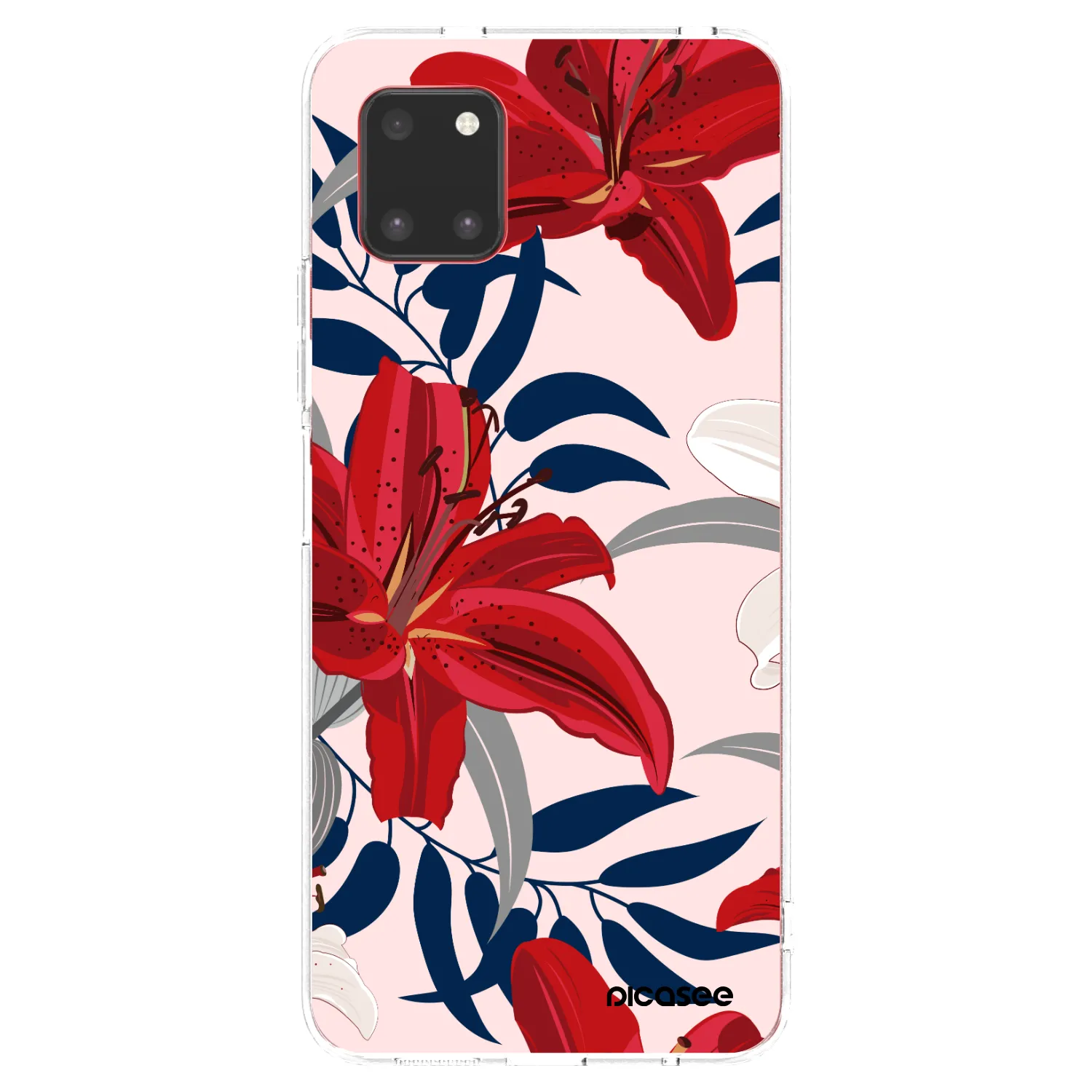 Picasee Samsung Galaxy Note 10 Lite N770F Hülle - Transparentes Silikon - Red Lily