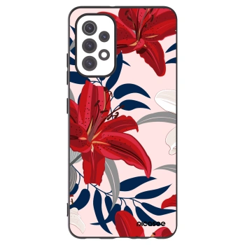Picasee Samsung Galaxy A32 5G A326B Hülle - Schwarzes Silikon - Red Lily