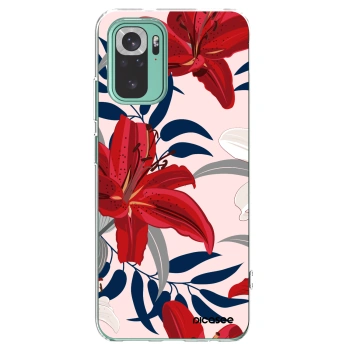 Picasee Xiaomi Redmi Note 10 Pro Hülle - Transparentes Silikon - Red Lily