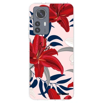 Picasee Xiaomi 12 Pro Hülle - Transparentes Silikon - Red Lily