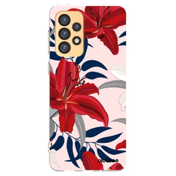 Picasee Samsung Galaxy A33 5G A336 Hülle - Transparentes Silikon - Red Lily