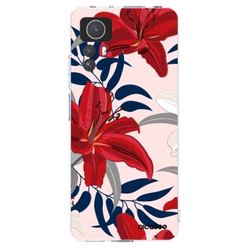 Picasee Xiaomi Redmi Note 12S Hülle - Transparentes Silikon - Red Lily