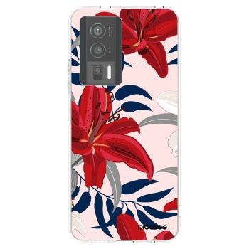 Picasee Xiaomi Poco F5 Pro 5G Hülle - Transparentes Silikon - Red Lily