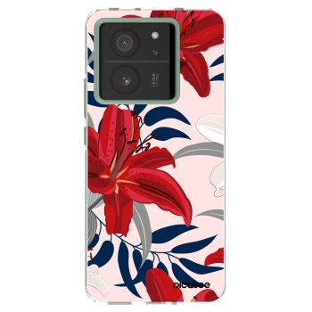 Picasee Xiaomi 13T Pro Hülle - Transparentes Silikon - Red Lily