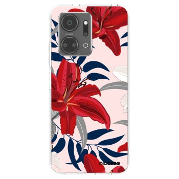 Picasee Honor X7a Hülle - Transparentes Silikon - Red Lily