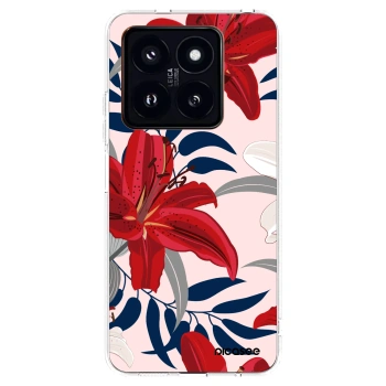 Picasee Xiaomi 14 Pro Hülle - Transparentes Silikon - Red Lily