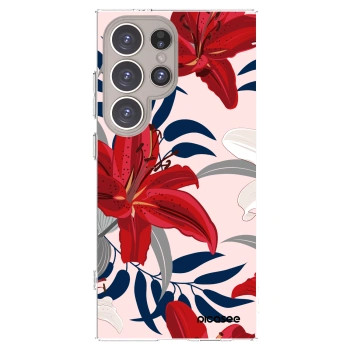 Picasee Samsung Galaxy S24 Ultra S928B 5G Hülle - Transparentes Silikon - Red Lily