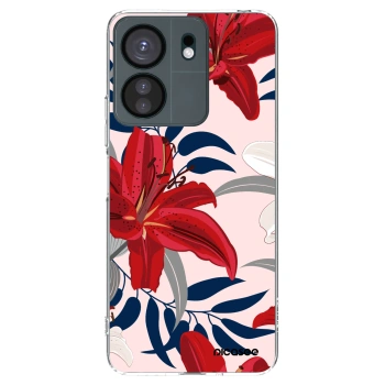 Picasee Xiaomi Redmi 13C 4G Hülle - Transparentes Silikon - Red Lily
