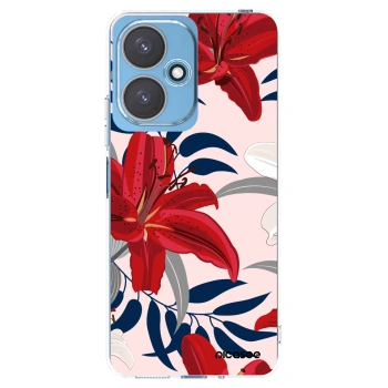 Picasee Xiaomi Redmi 13C 5G Hülle - Transparentes Silikon - Red Lily
