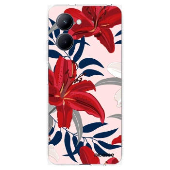 Picasee Realme C33 (2023) Hülle - Transparentes Silikon - Red Lily